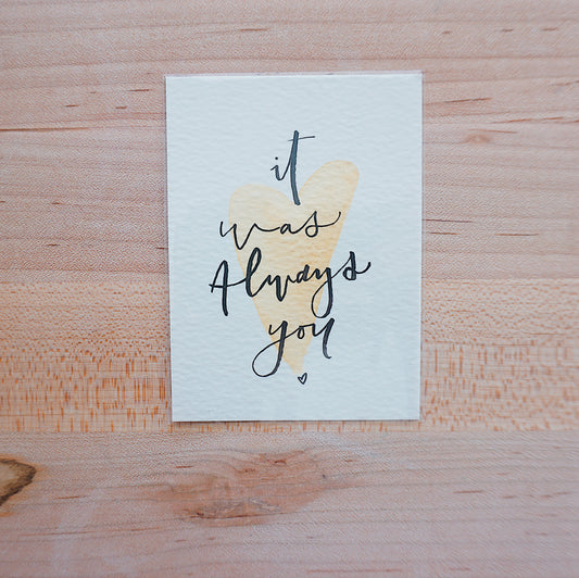 it was always you - Postcard