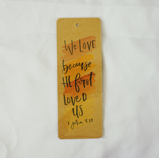 We love because He first loved us (1 John 4:19) - Bookmark