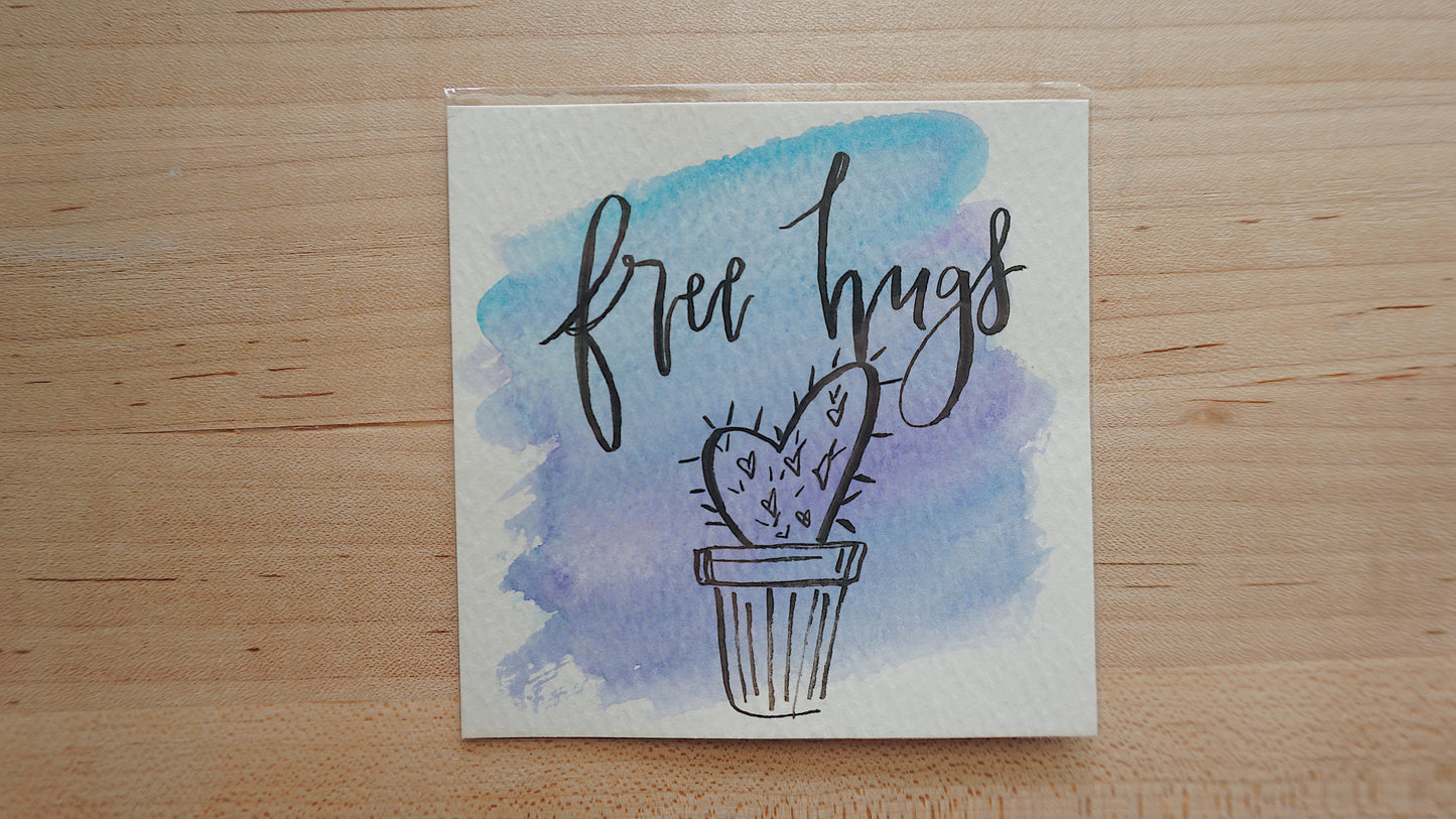 Free Hugs - Postcard