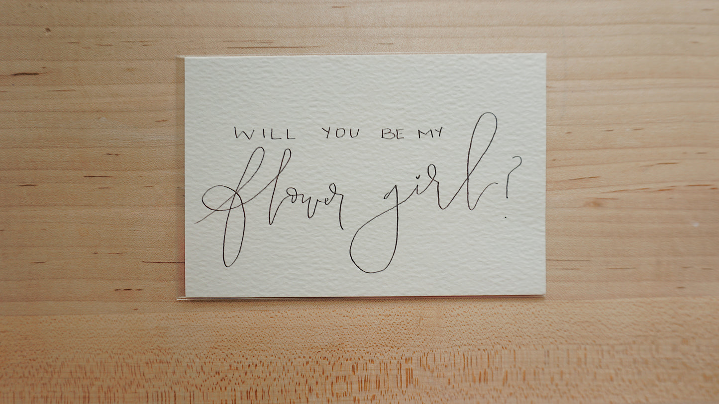 Will You Be My Flower Girl? - Postcard