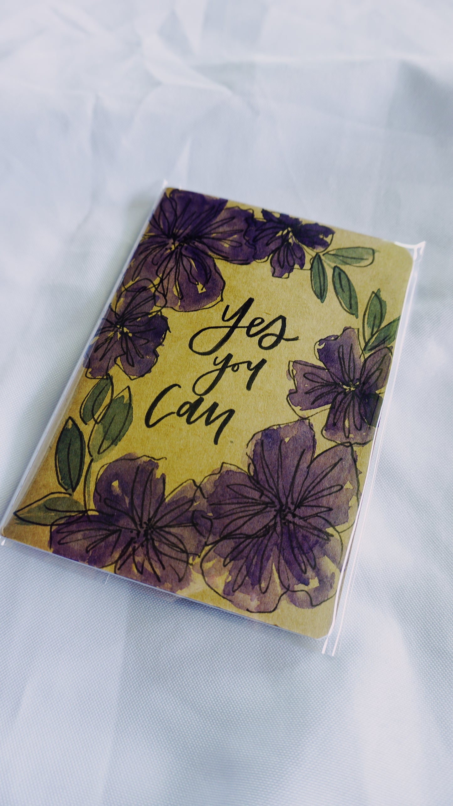 Yes You Can - Saddle Stitch Binding, Ruled Pages, Paper Cover, Small Journal