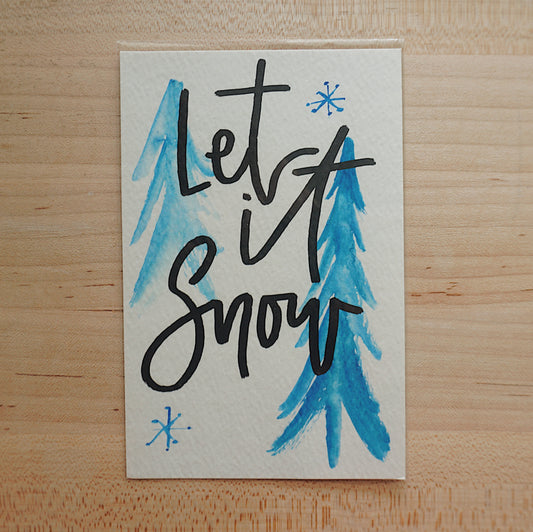 Let It Snow - Postcard