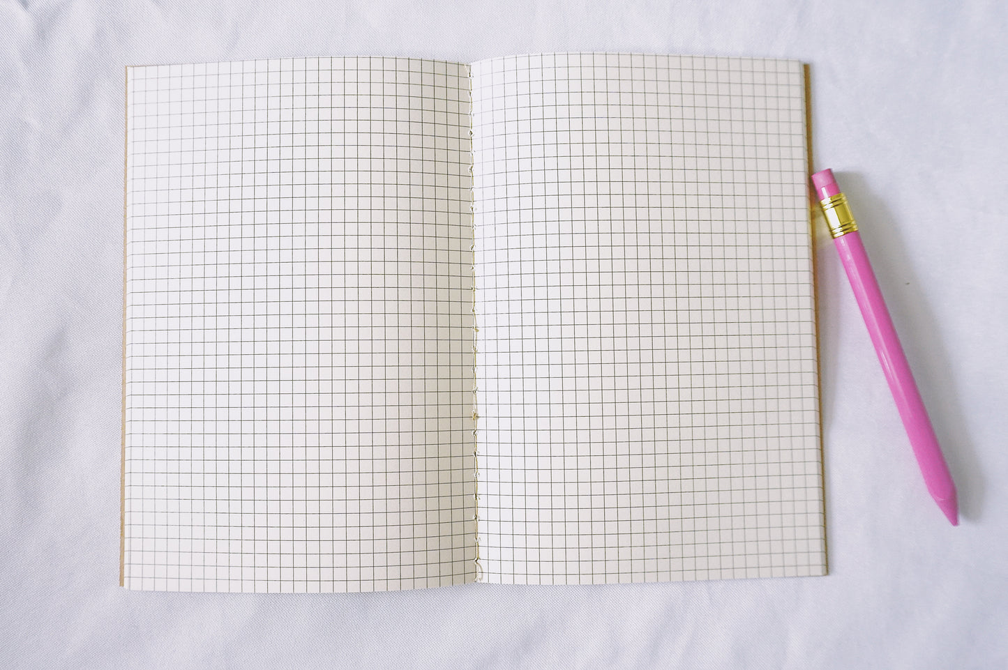 Have Courage and Be Kind - Saddle Stitch Binding, Graph Paper Pages, Paper Cover, Large Journal