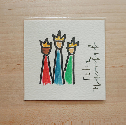 Feliz Navidad + Tres Reyes Magos - Postcard