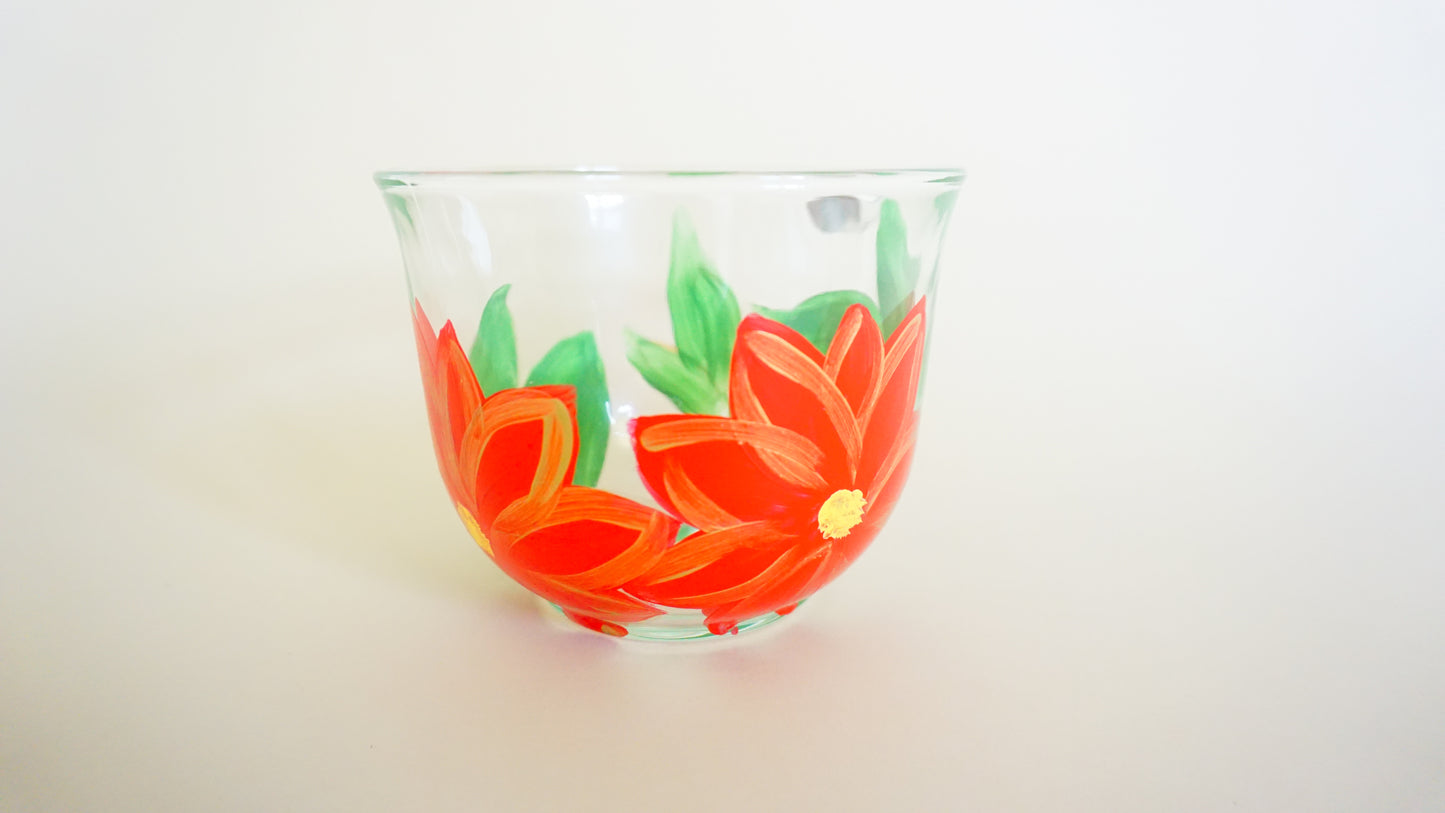 Hand Painted Glass Mug - Pascuas