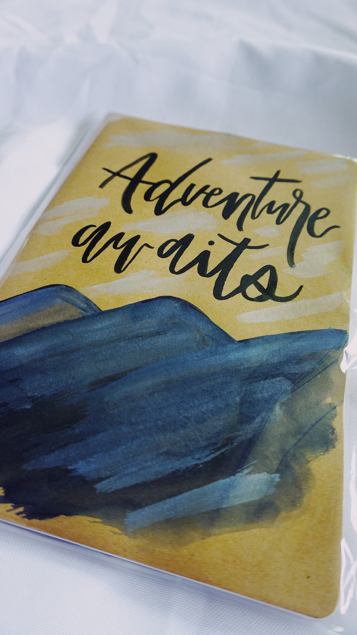 Adventure Awaits - Saddle Stitch Binding, Blank Pages, Paper Cover, Large Journal