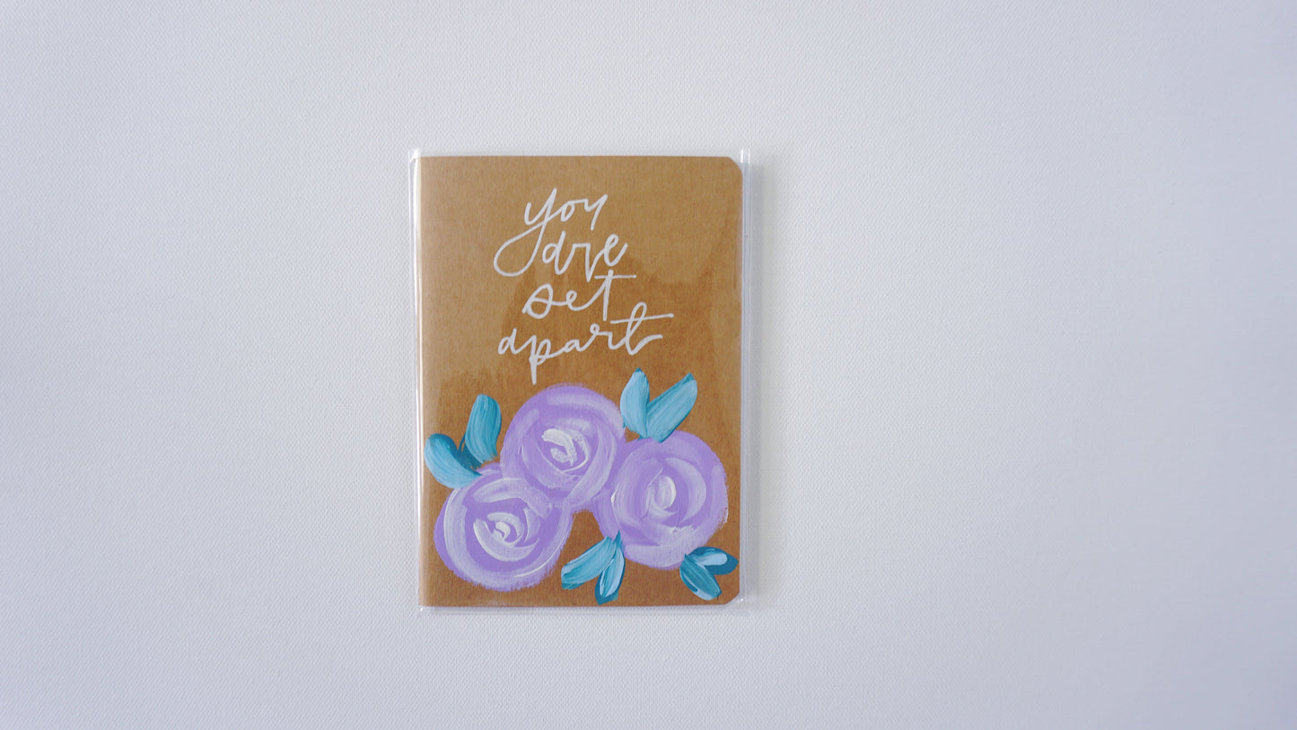 You are Set Apart- Saddle Stitch Binding, Ruled Pages, Paper Cover, Small Journal