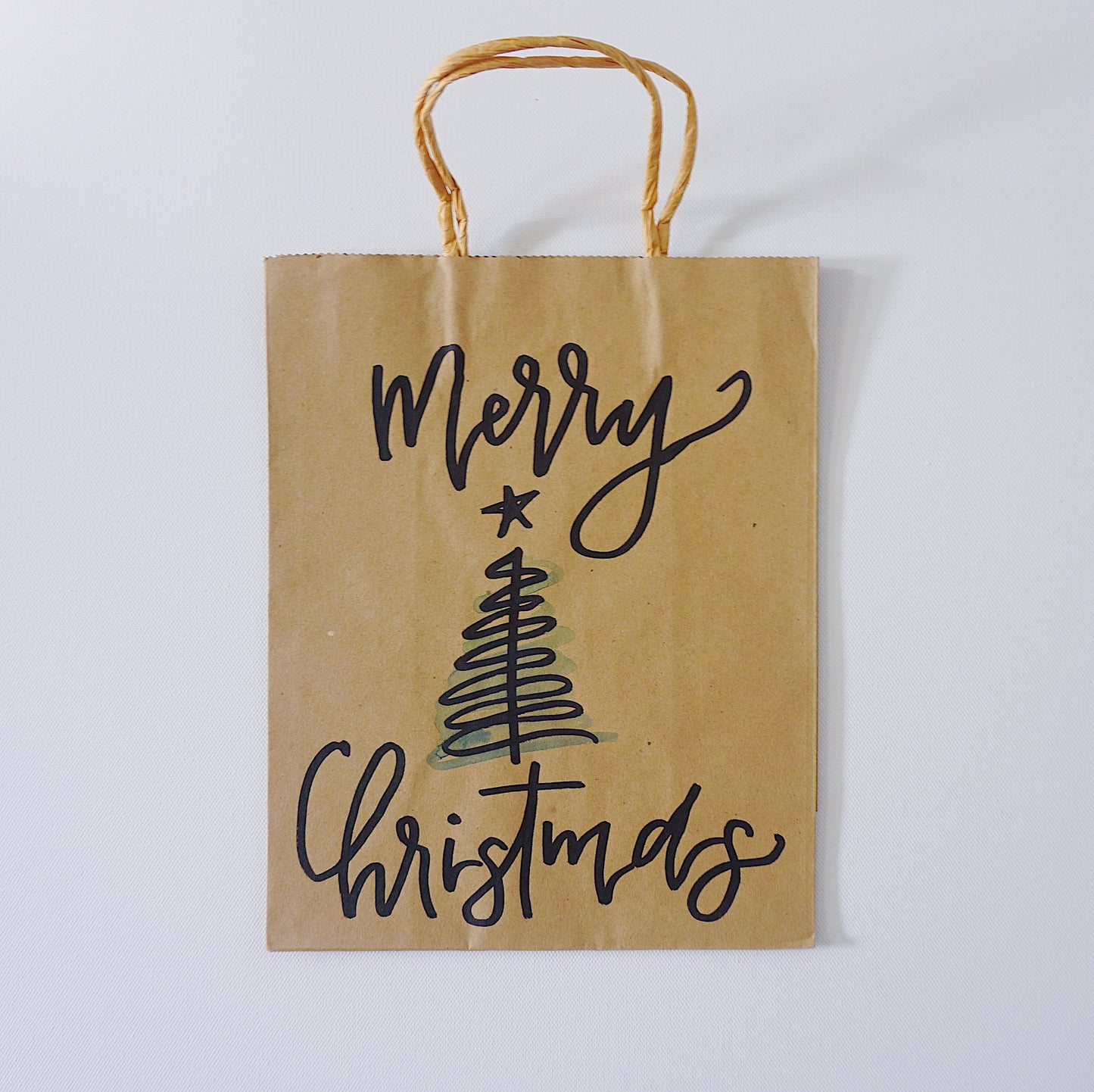 Merry Christmas - Brown Paper Bag