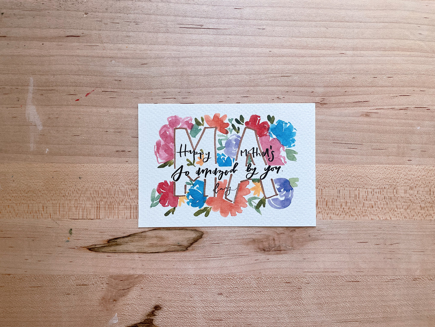 Mama So Amazed by You- Printed Postcard