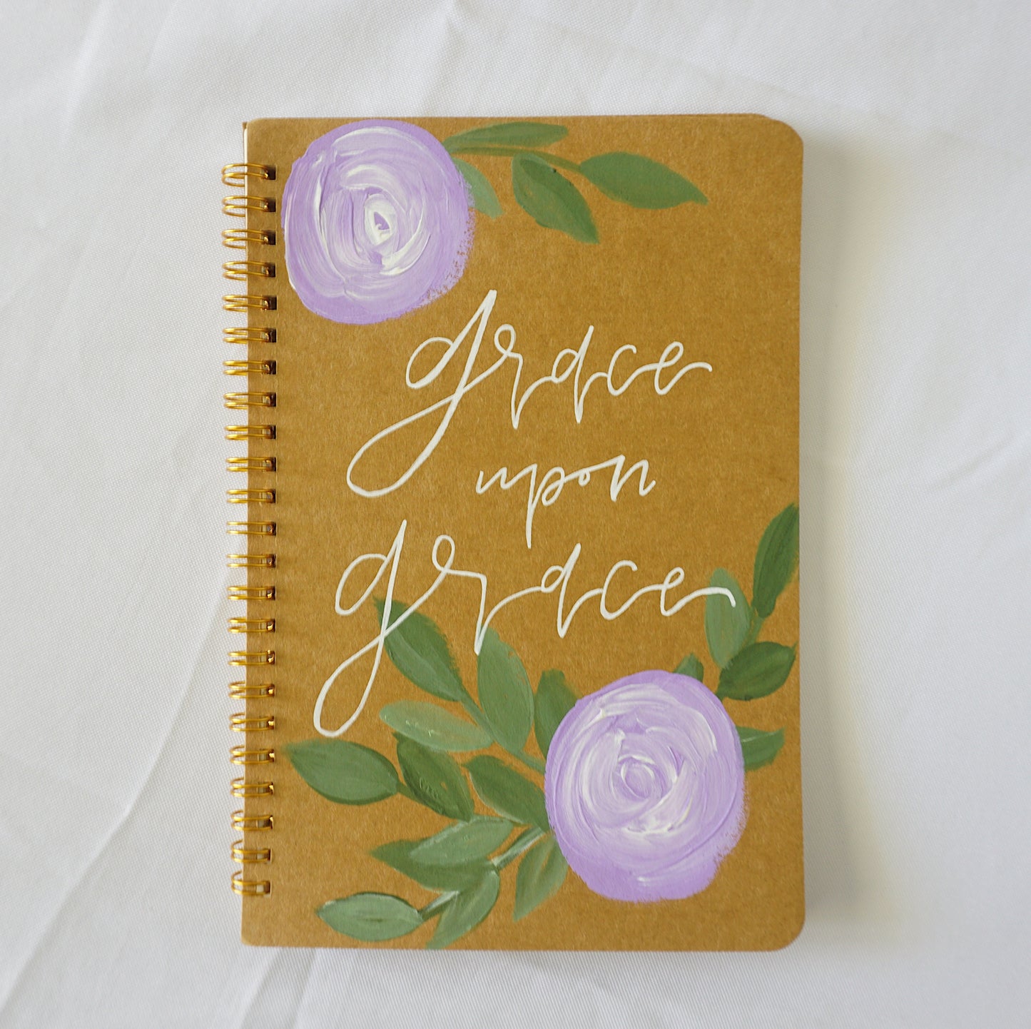 Grace Upon Grace - Spiral Bound, Dotted Pages, Paper Cover, Large Journal