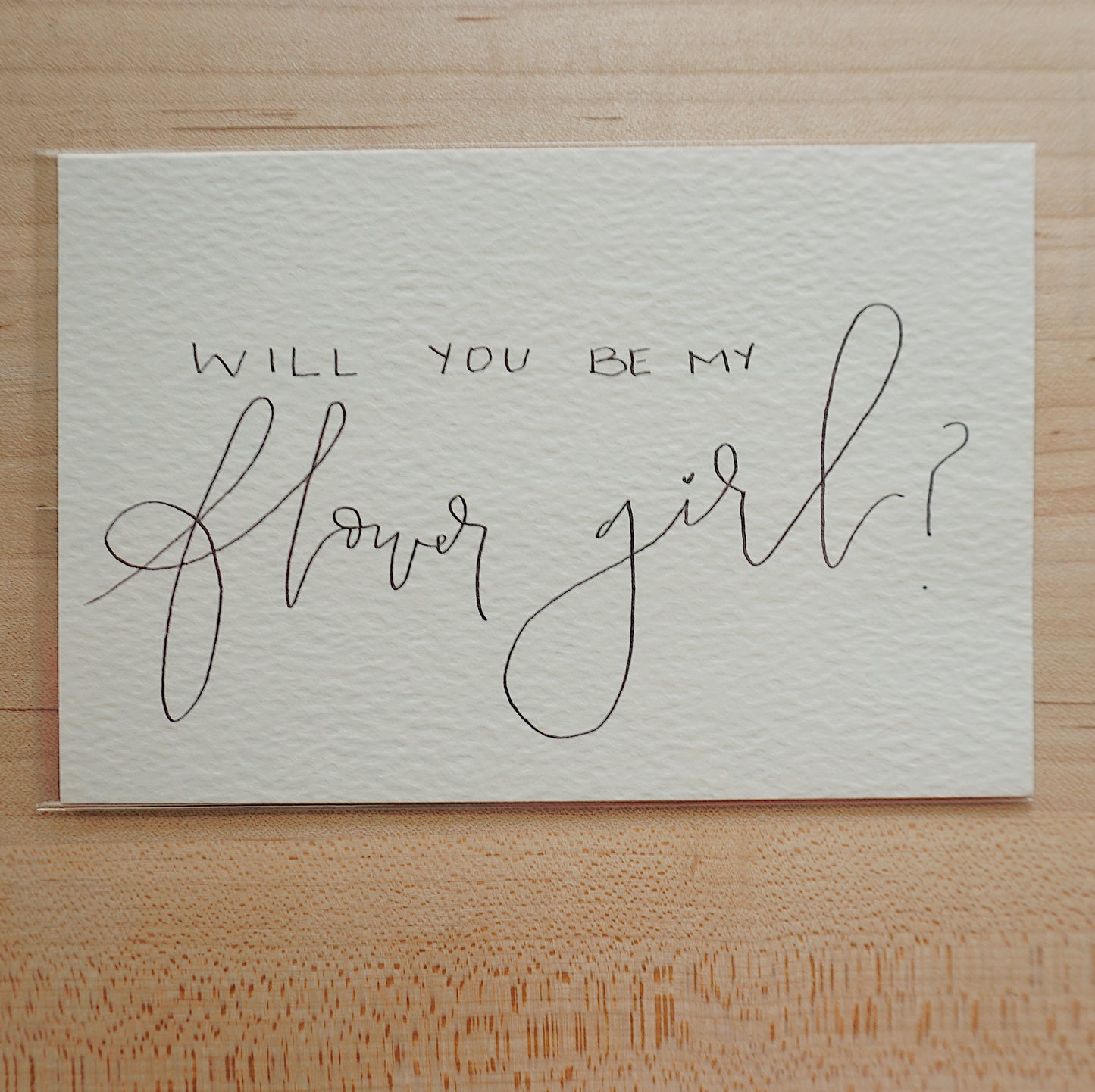 Will You Be My Flower Girl? - Postcard