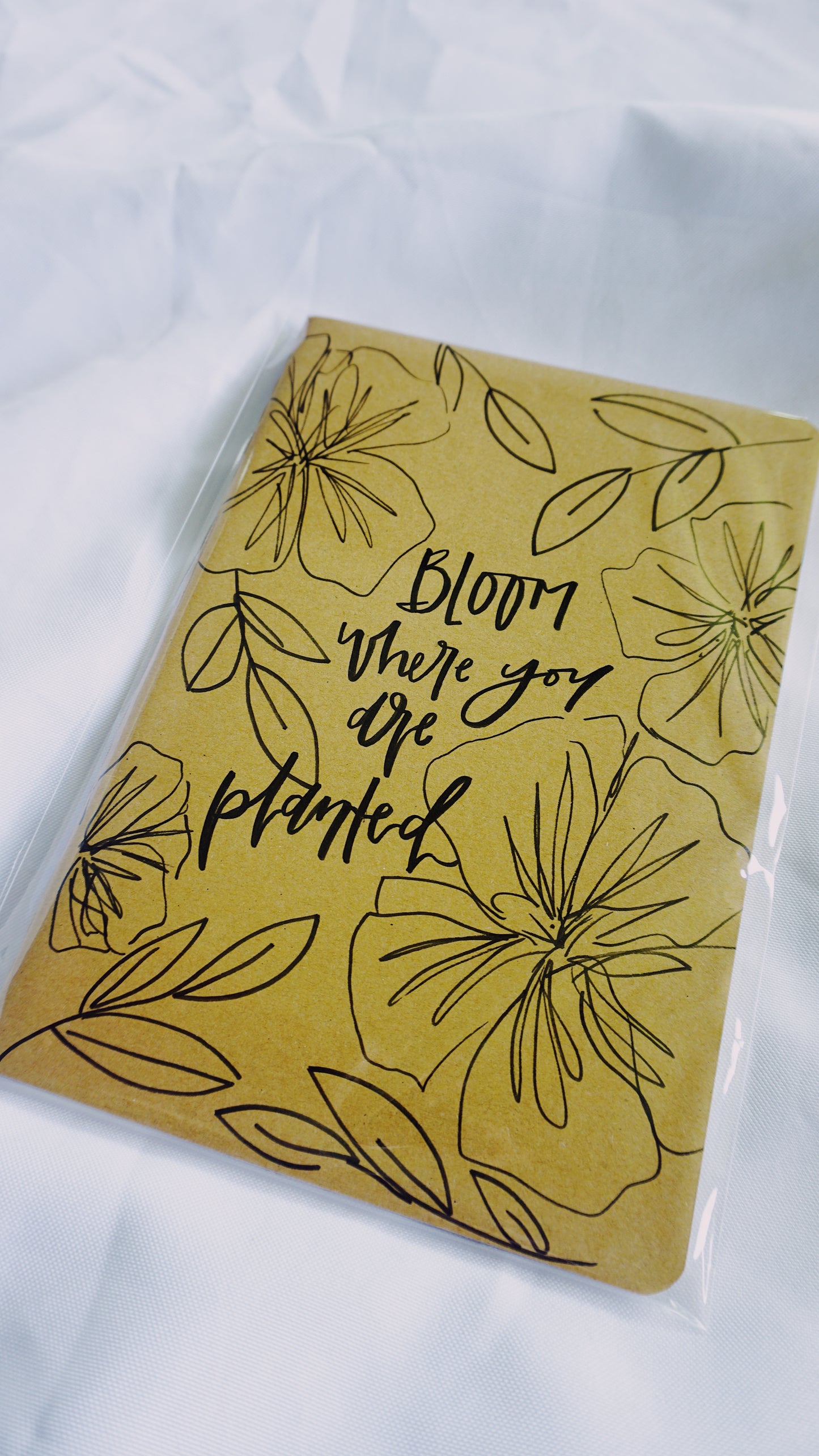 Bloom Where You Are Planted - Saddle Stitch Binding, Blank Pages, Paper Cover, Large Journal