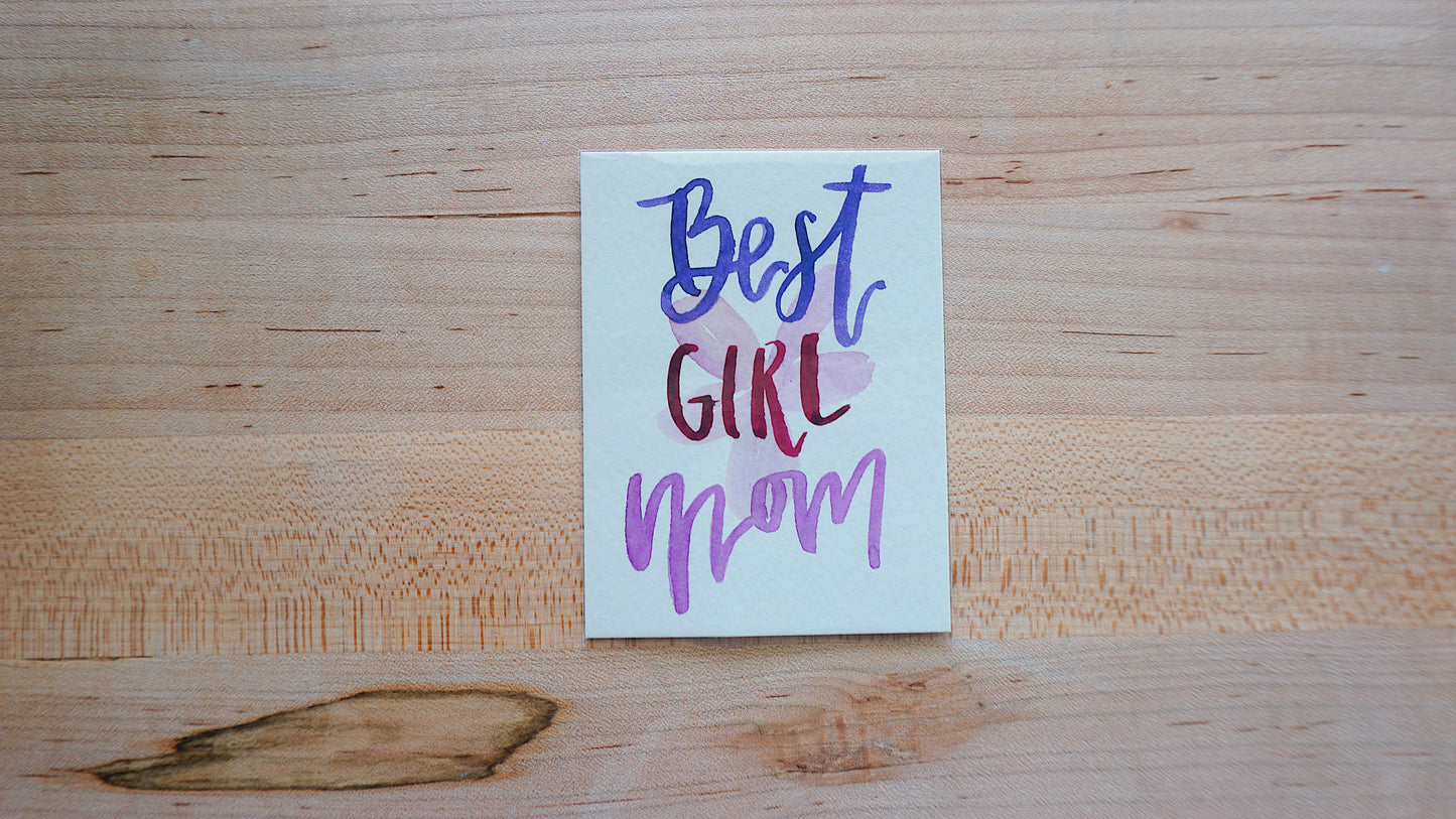 Best Girl Mom - Postcard