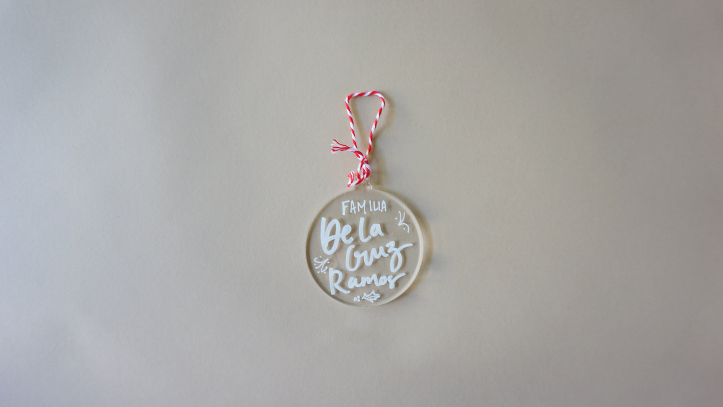 Acrylic Christmas Ornament - Custom / Personalized