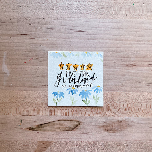 Five STAR Grandma - Postcard