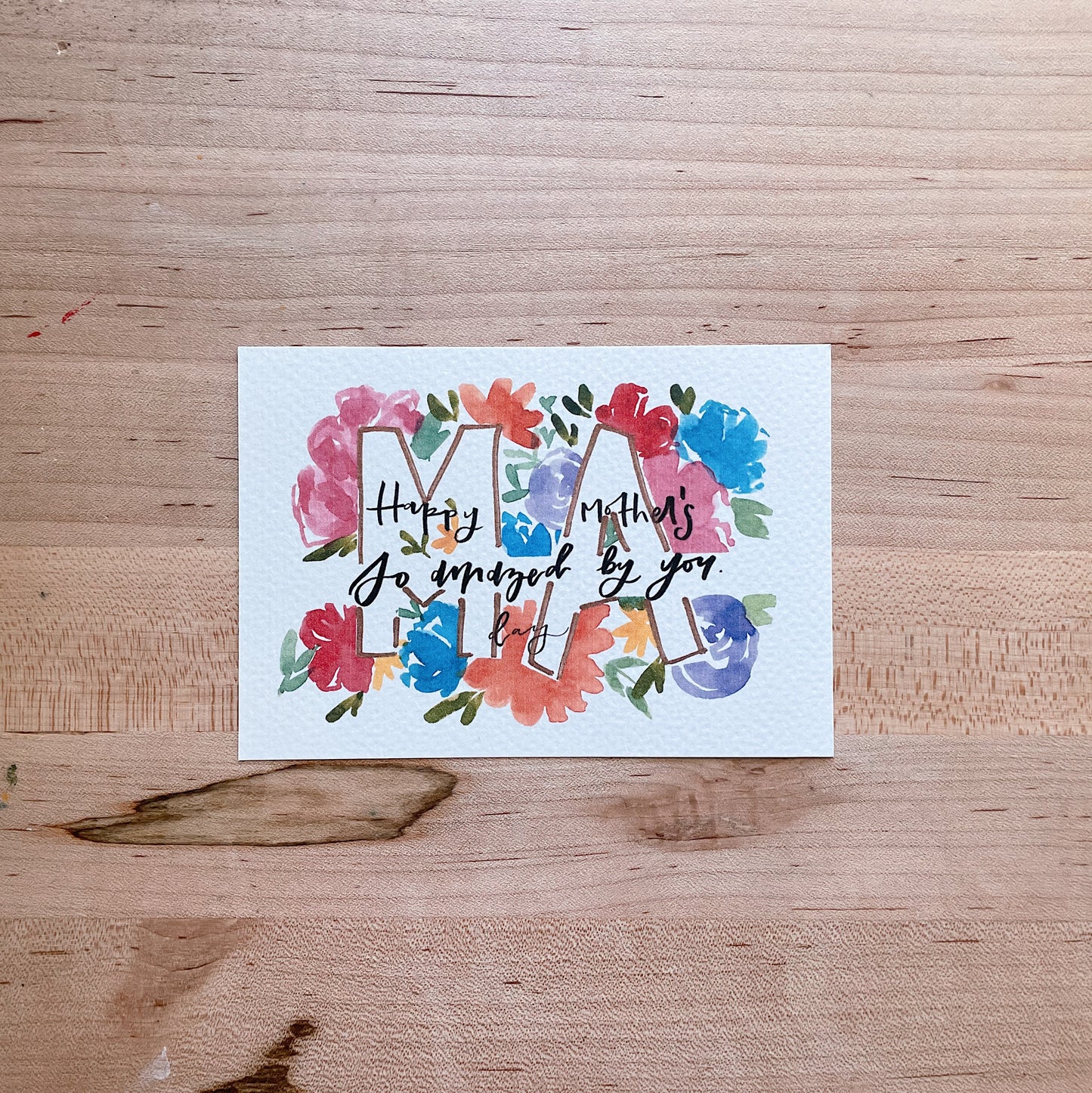 Mama So Amazed by You- Printed Postcard