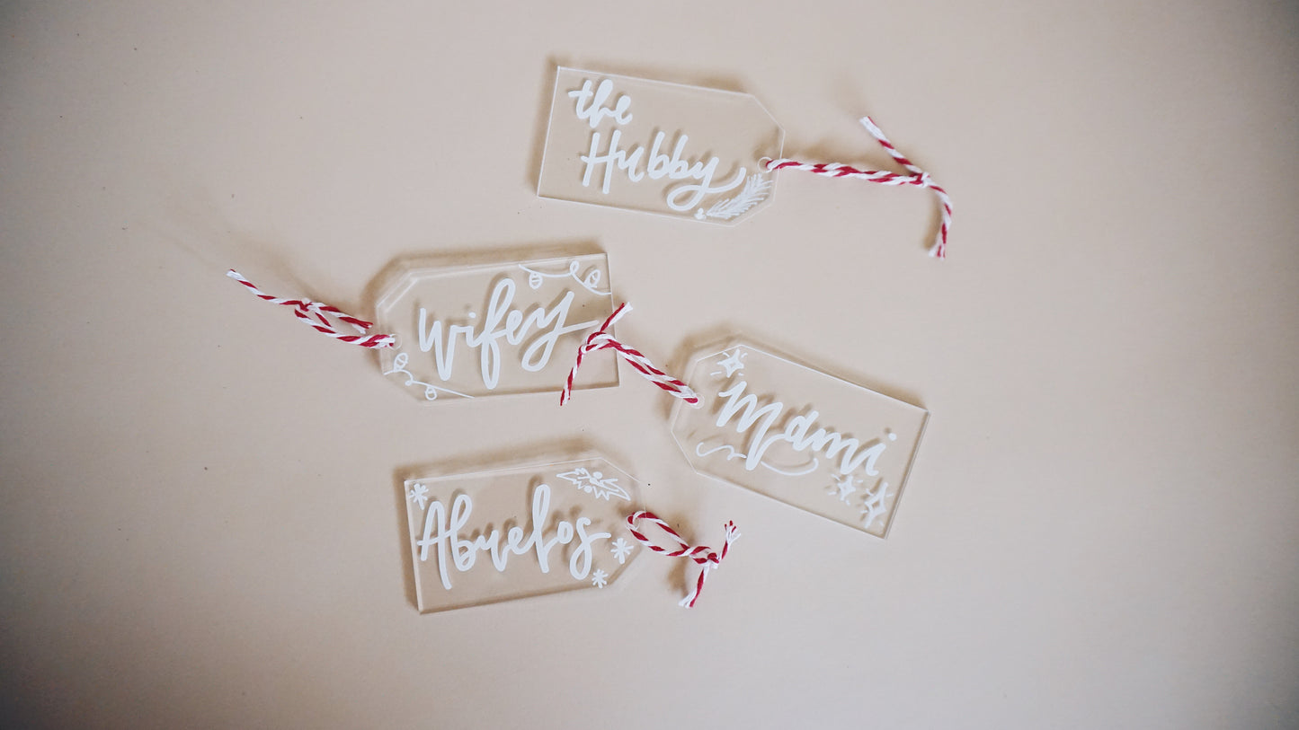 Mami - Acrylic Tag Christmas Ornament