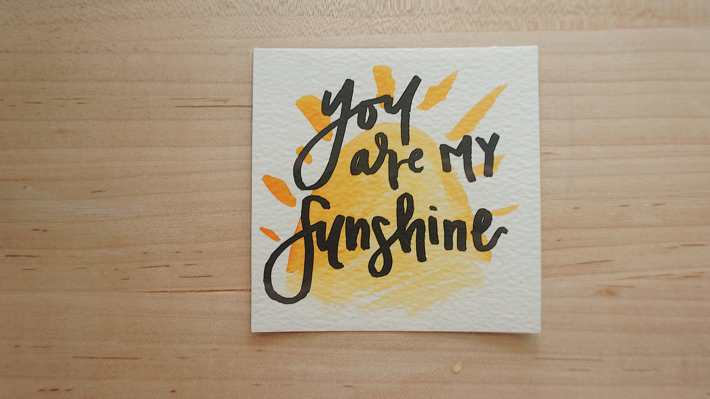 You Are My Sunshine - Postcard