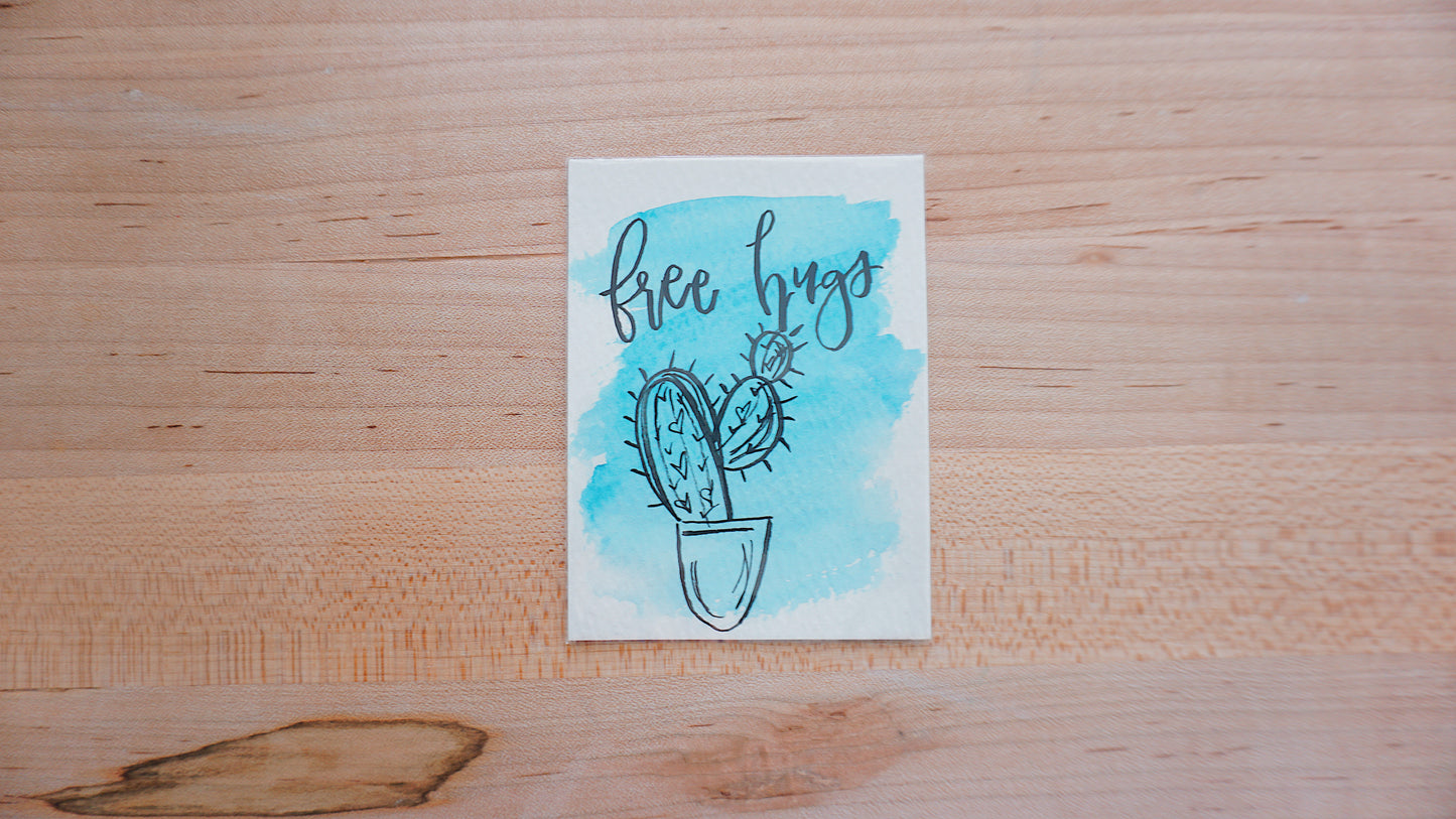 Free Hugs - Postcard