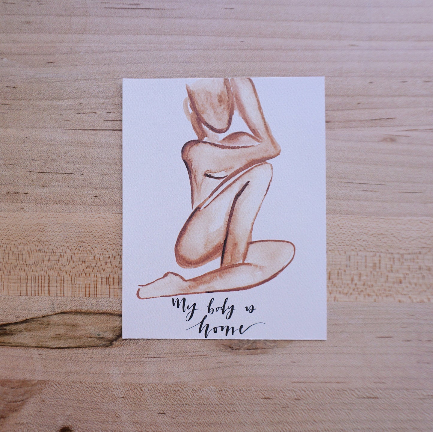 My body is Home- Printed Postcard