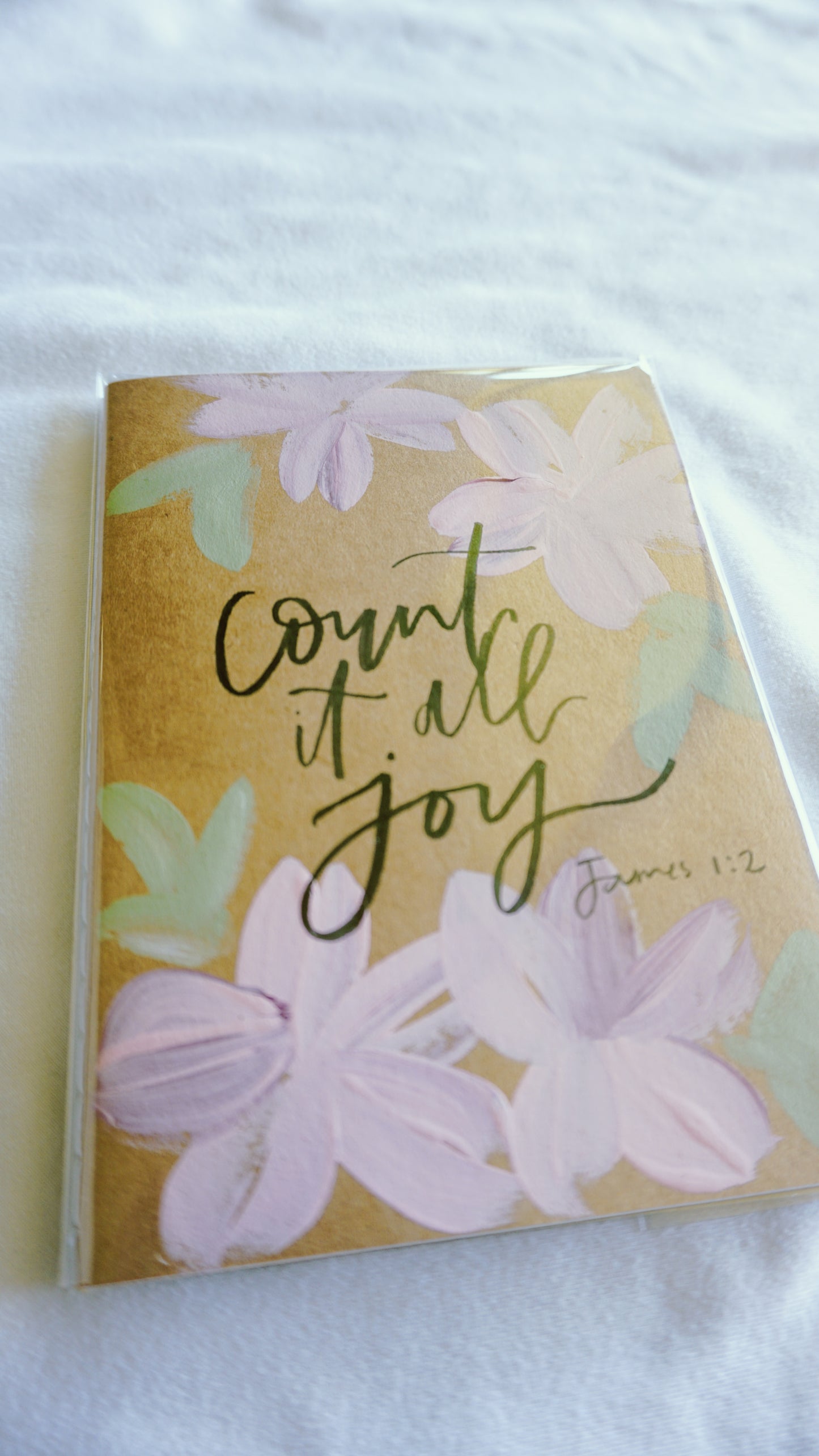 Count It All Joy (James 1:2) - Saddle Stitch Binding, Ruled Pages, Paper Cover, Small Journal