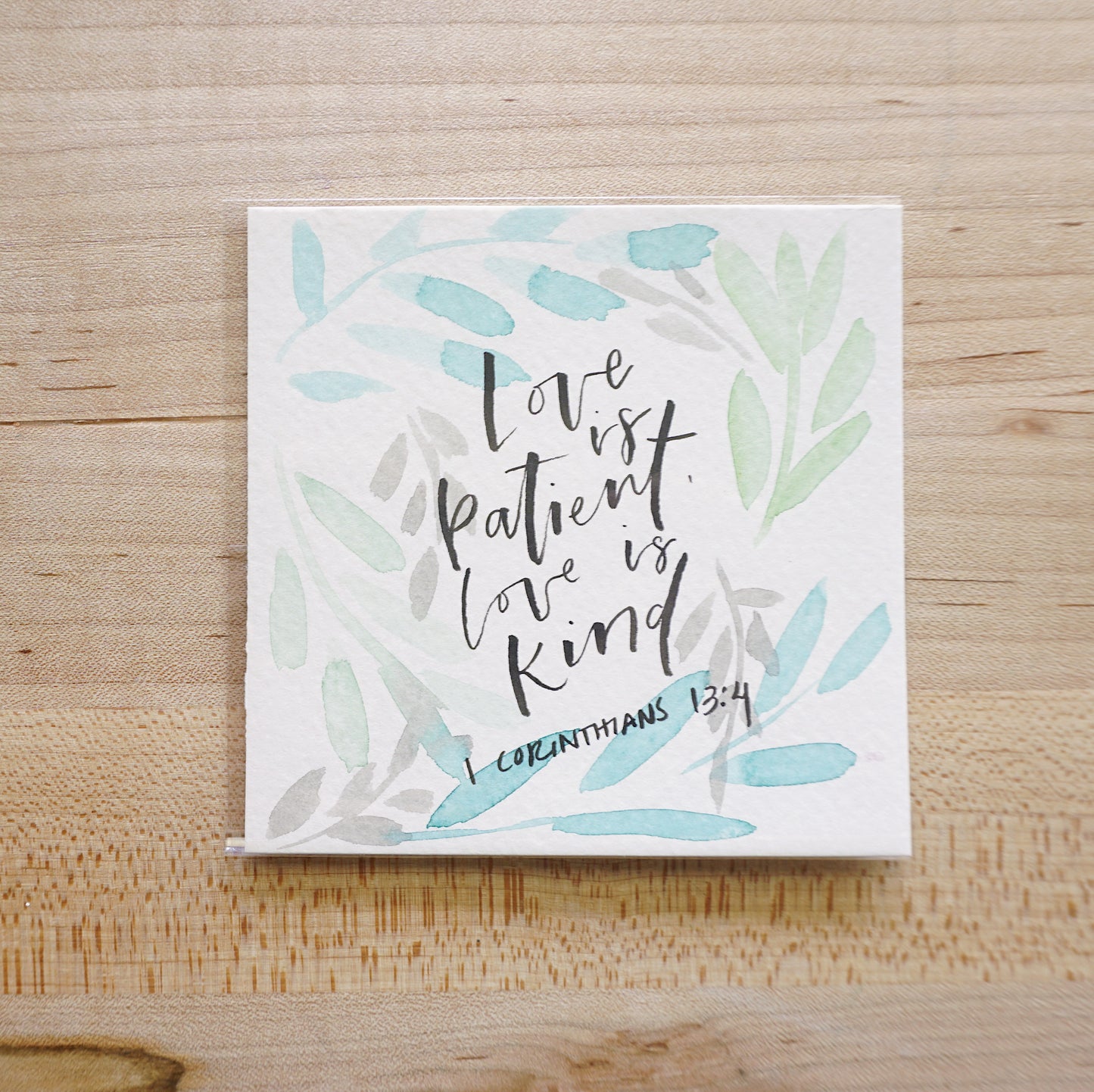 Love is patient, love is kind (1 Corinthians 13:4) - Postcard