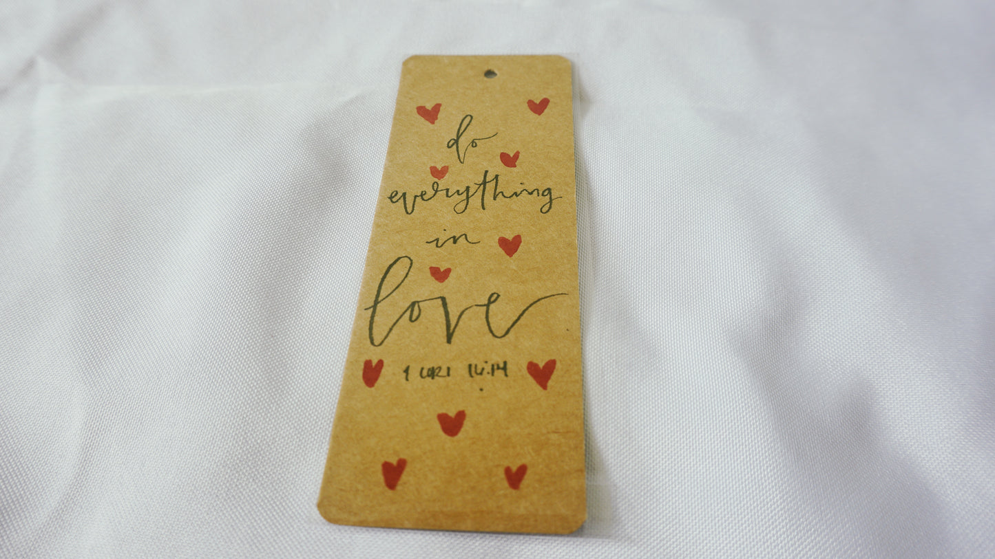 Do everything in love (1 Corinthians 16:4) - Bookmark