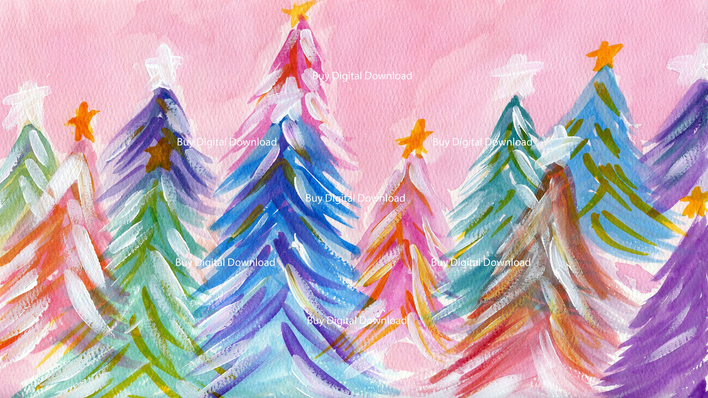 Oh Christmas Trees - Wallpaper