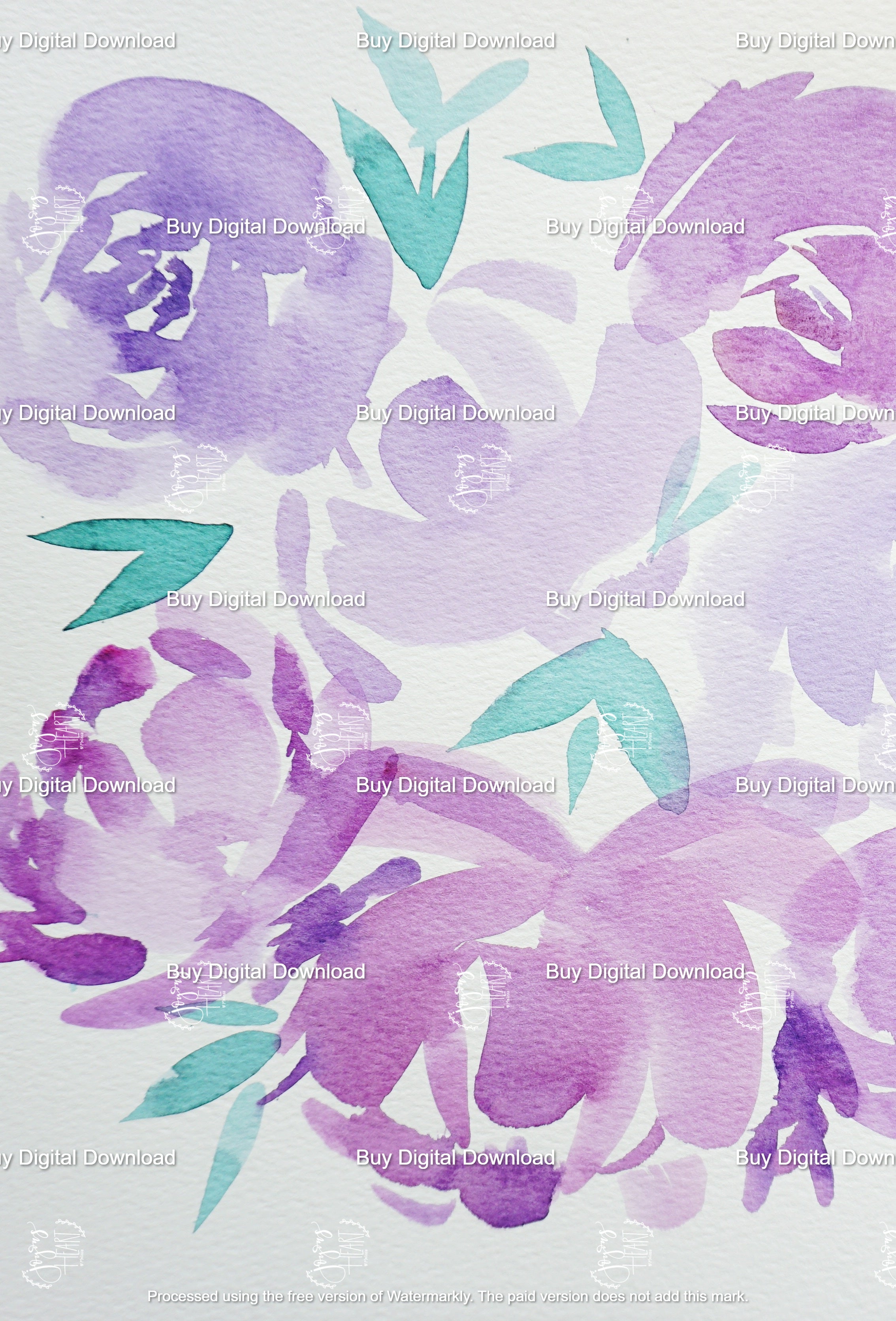 Titi Roxy 1 - Hand Painted Watercolor Digital Wallpaper – Joyous Heart ...